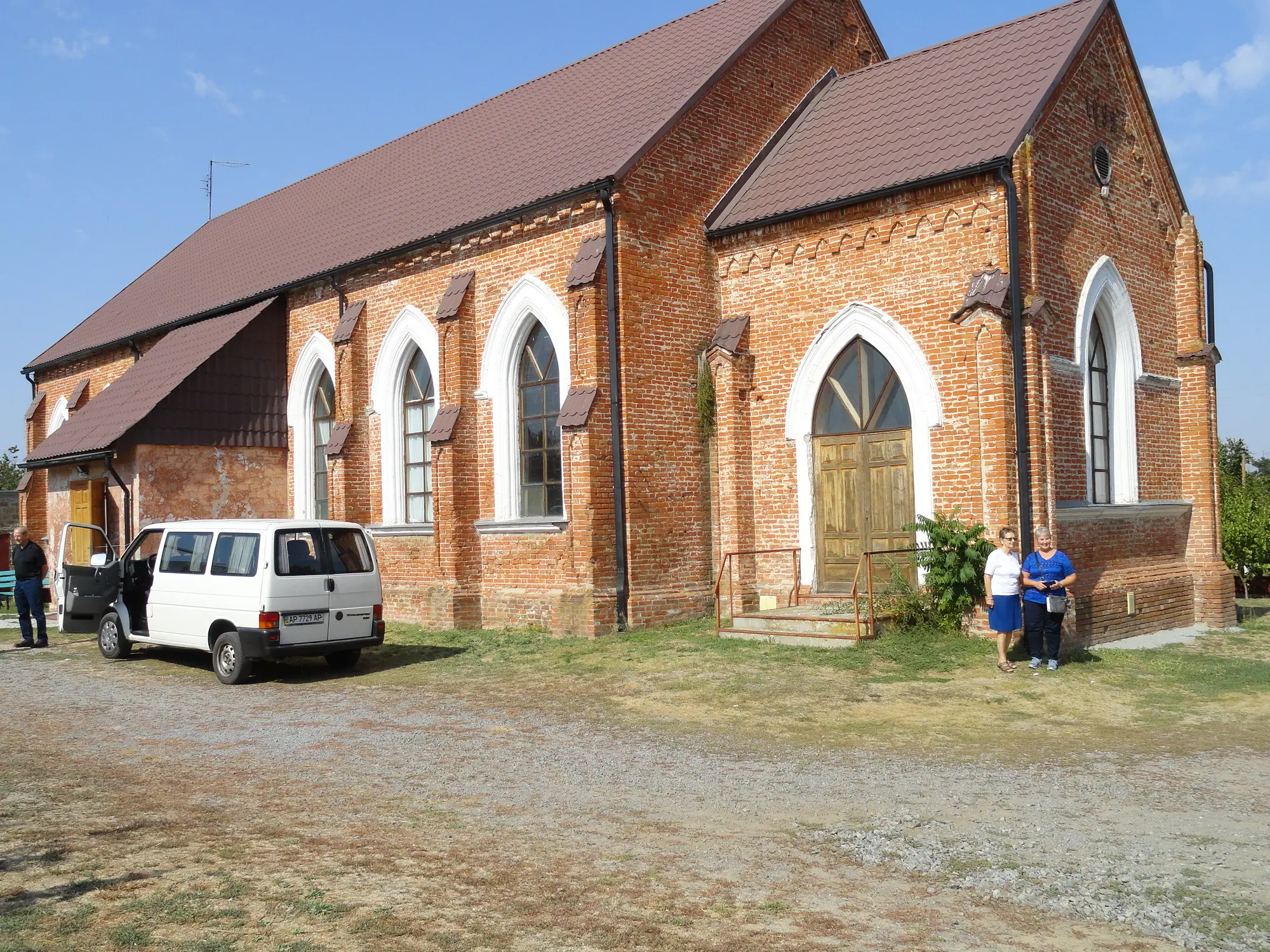 The restored Mennonite church at Katusovka, formerly Petershagen